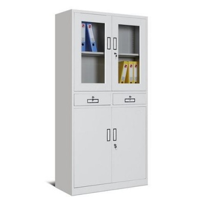 加厚辦公文件柜批發(fā) 上玻下鐵結(jié)構(gòu)設(shè)計(jì) 使用更方便