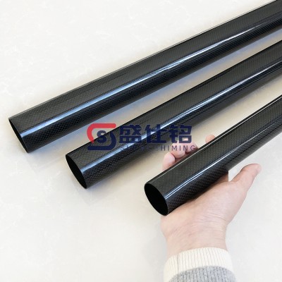 可定制亮光啞光碳纖維管 高強度拉擠工藝碳纖維管