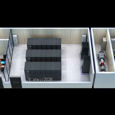 南昌3D機房效果圖制作|立體戶型圖渲染|建筑綠化鳥瞰圖設計