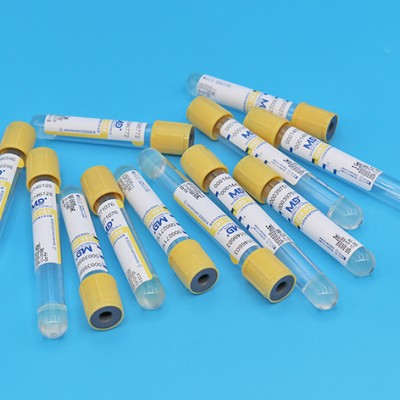 黃色管帽含促凝劑及分離膠PET材質真空采血管_抽血管